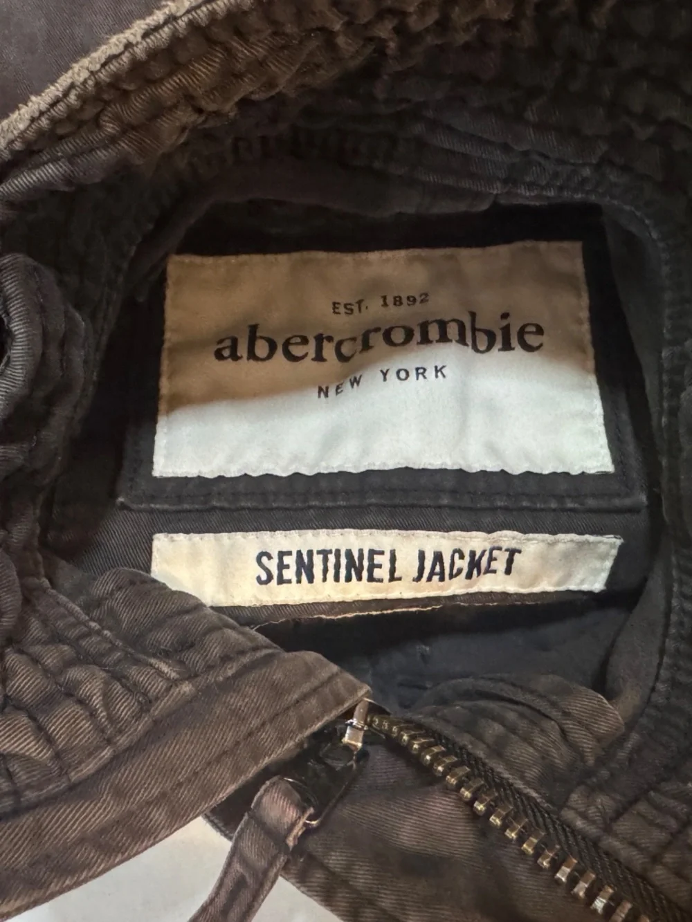 Abercrombie And Fitch Women's Medium Utility Military Jacket Brown Many Pockets - Picture 9 of 11